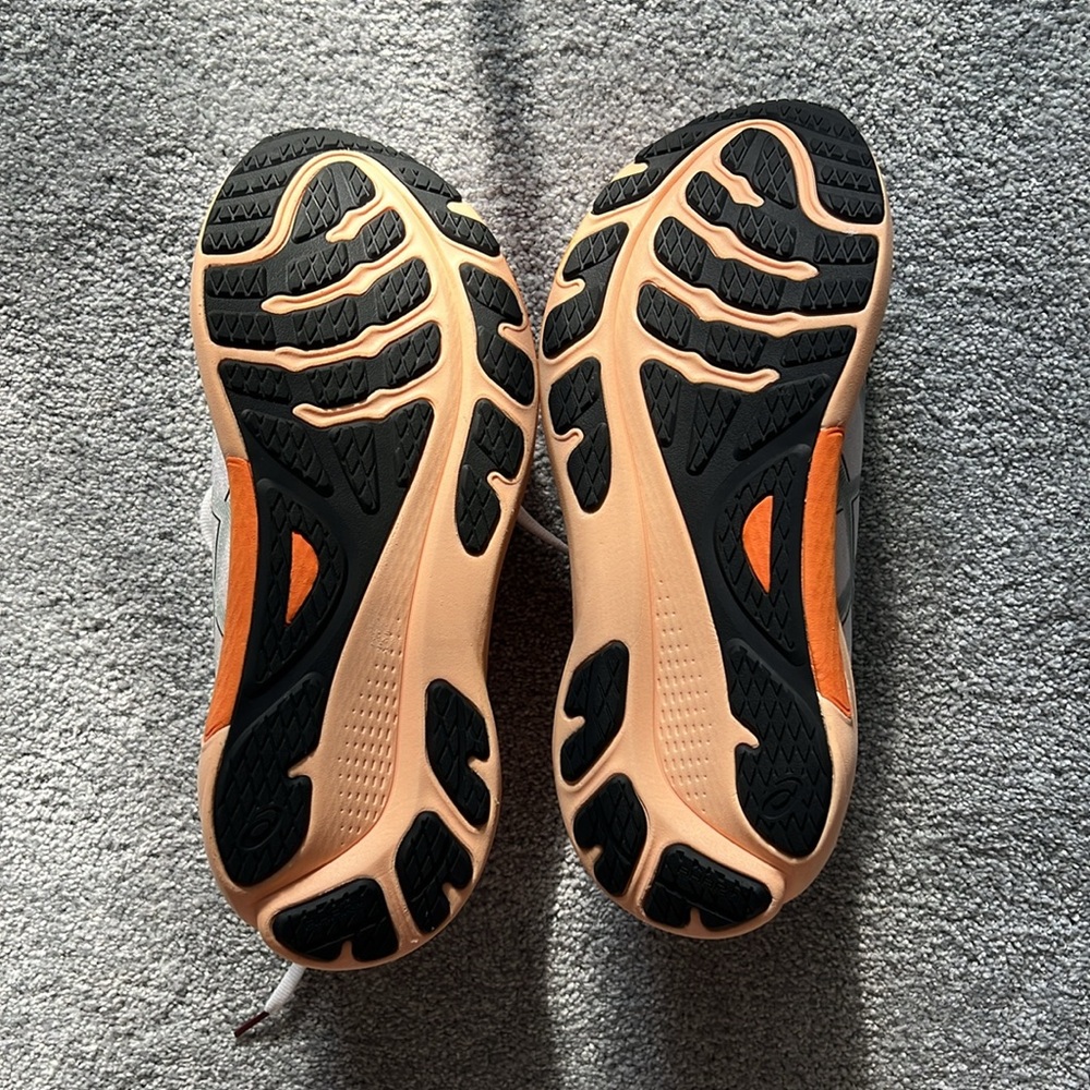 Asics White and Orange Men's Shoes - Picture 2 of 5